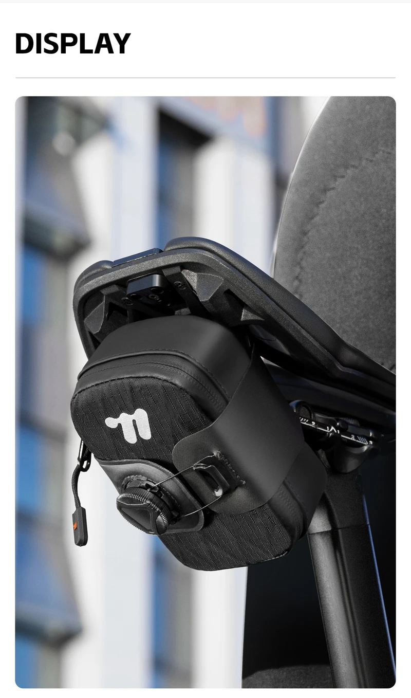 WEST BIKING Fahrradsatteltasche 0,2L Mini Selbstverriegelnde Fahrradtasche Tragbare Wasserdichte Werkzeugtasche MTB Rennrad Zubehör – Detail 11