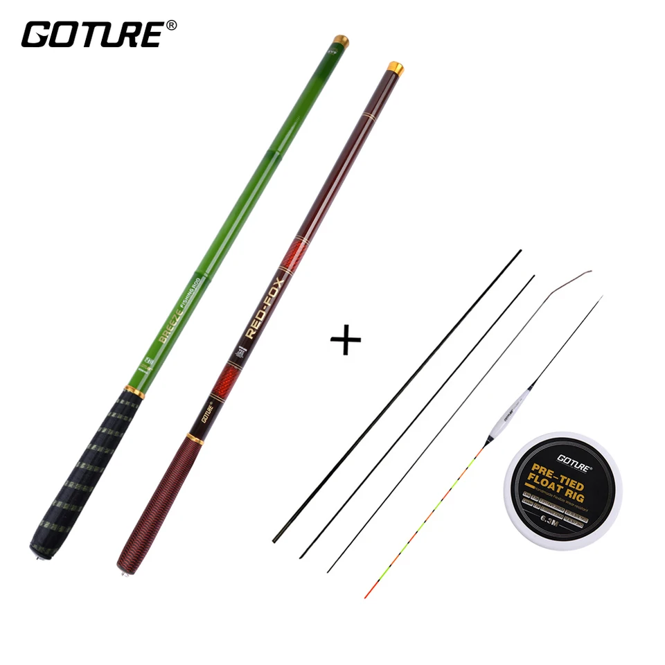 Goture Telescopic Fishing Rod 3.6-7.2M Carbon Fiber Stream Carp
