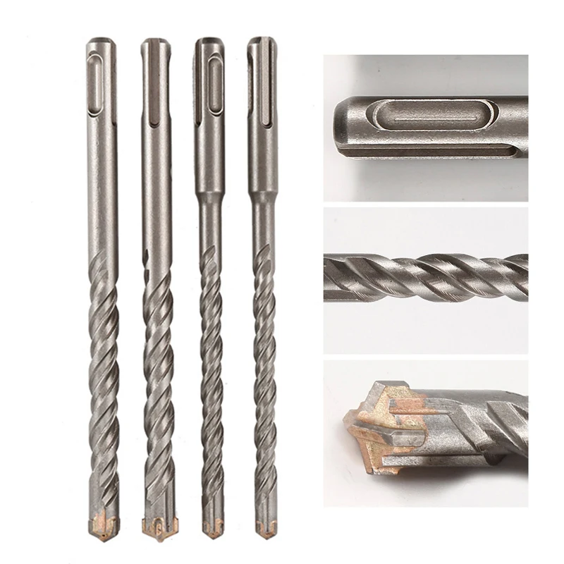 

1pc Concrete SDS Plus Drill Bit Cross Tips 4 Cutters 110mm 160mm Wall Brick Block Electric Hammer Masonry Drilling Bits 드릴비트