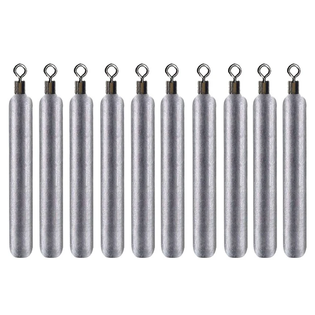 Fishing Weight 15PCS/Lot Sinker Mold 3.5g 5g 7g 10g 14g 20g Tube