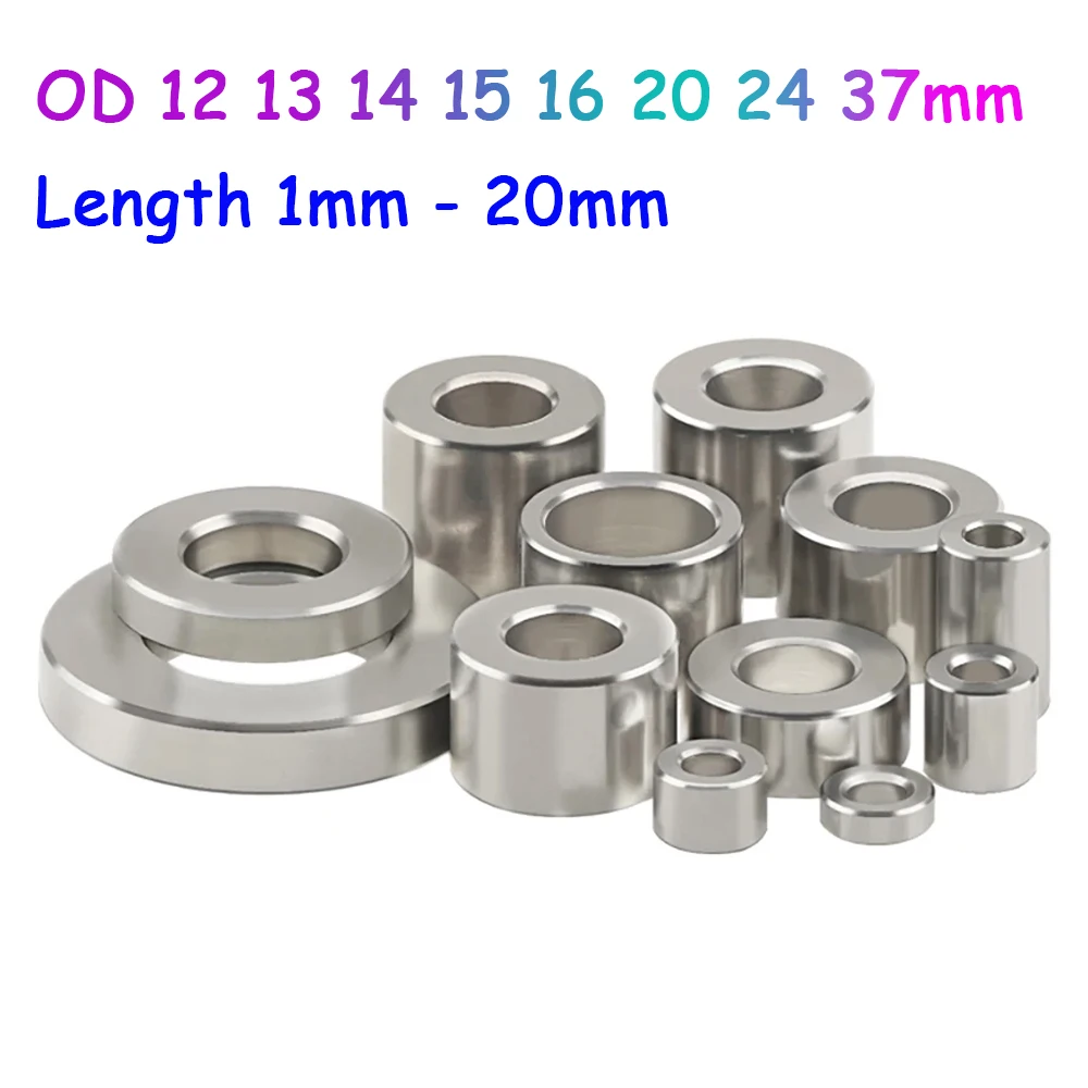 

Inner Dia 8 8.5 8.6 9 10.2 10.5 11 12.2mm Stainless Steel Unthreaded Bushing Washer Round Hollow Standoff Spacer Gasket Sleeve