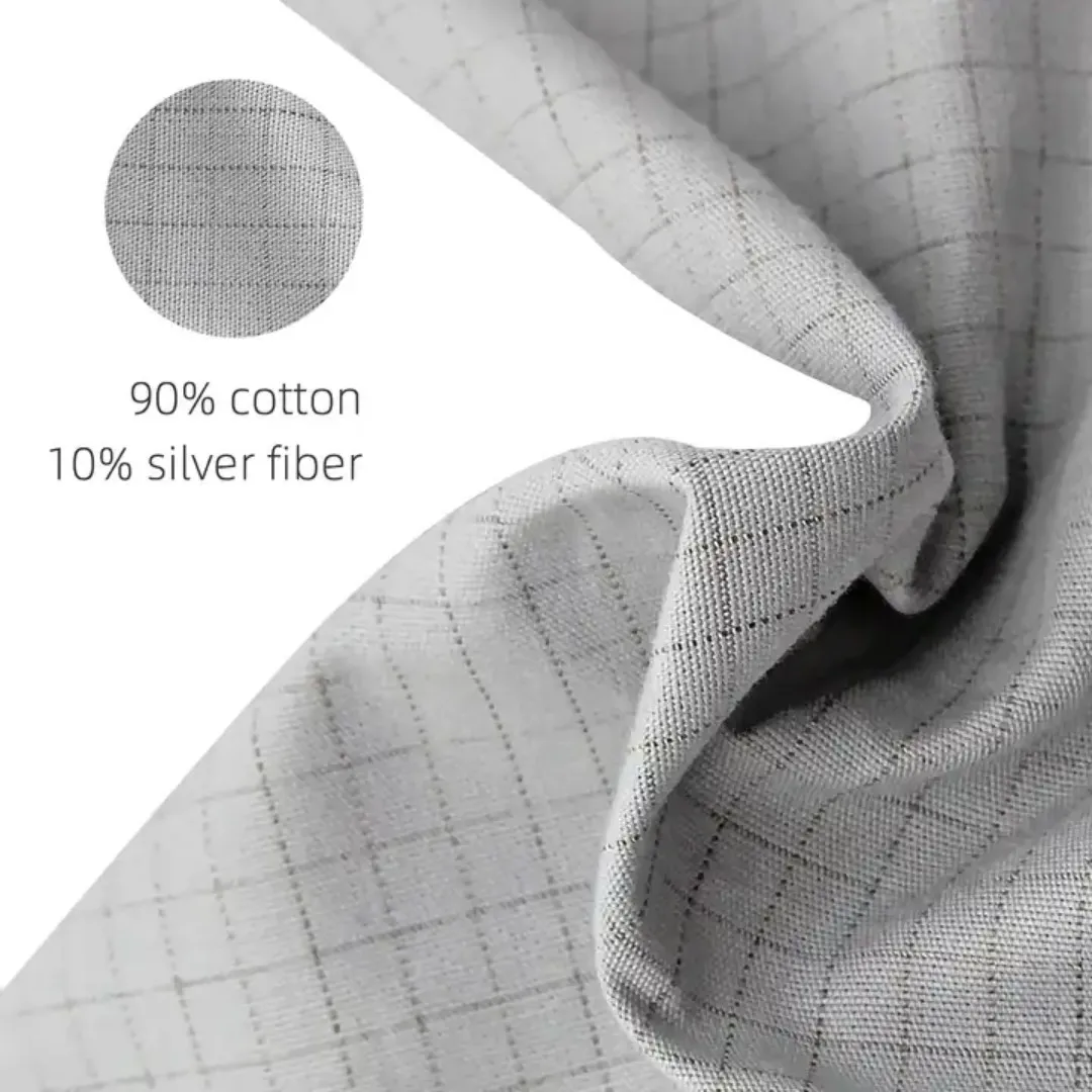 Grounding Sheets with 10% Silver Fiber & Organic Cotton - Conductive with Grounding Cord, Grounding Keep Good Sleep, Health 3