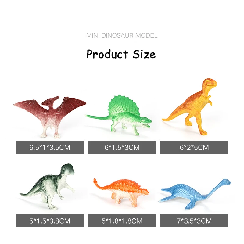 10pcs/lot Mini Dinosaur Model Children's Educational Toys Small Simulation Animal Figures Kids Toys for Boy Gift Animal 6