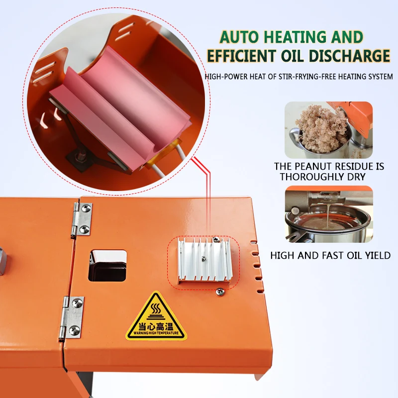 Oil Press Machine STYMAI Household Small Oil Press Seed Oil Extractor Rapeseed Peanut Olive Vegetable Press Cold Hot Making Machine