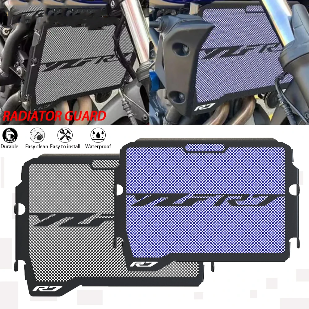 

Защита радиатора для Yamaha YZF-R7 YZFR7 YZF R7 ABS 2021 2022 2023 2024 аксессуары для двигателя радиатор решетка радиатора Защитная крышка
