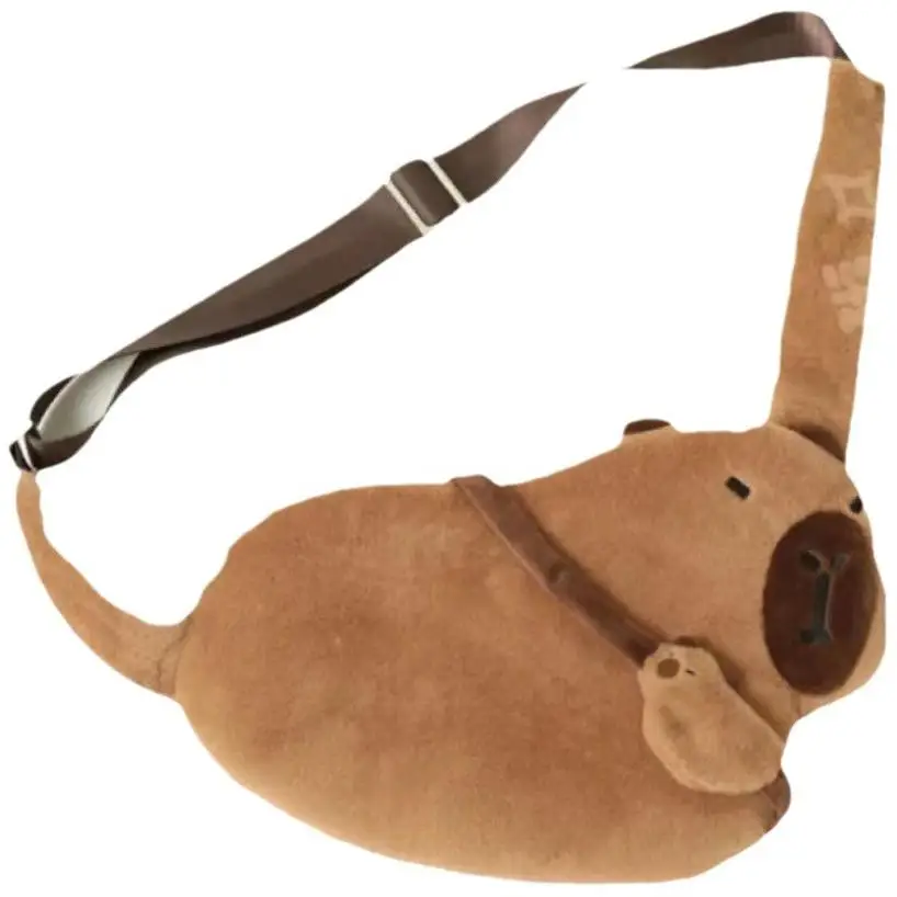 1 Pcs New Arrival Fluffy Chest Bag - Large Capacity Dolphin Backpack Unique Cute Cartoon Crossbody Bag Shoulder Bag