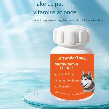 Dog and Cats Multivitamin - 200 Tablets - Dog and Cats Vitamins and Supplements, Senior & Puppy Multivitamin for Dogs 4