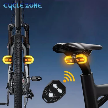 Wireless USB Rechargeable Bike Rear Turn Signal Light 1