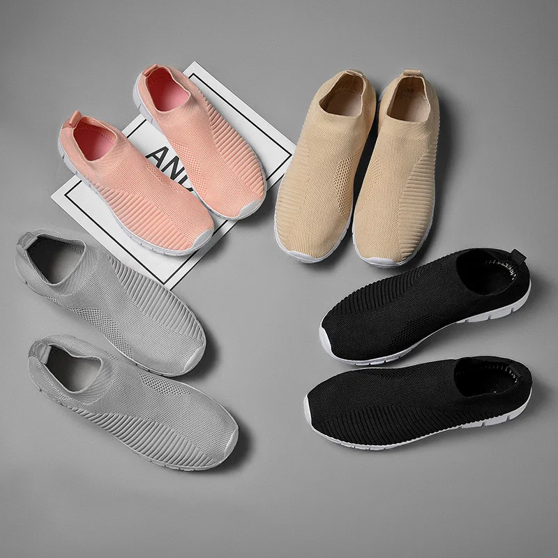 Ultralight Comfortable Casual Shoes Couple Unisex Men Women Sock Mouth Walking Sneakers Soft Summer Big Size 35-47 mens shoes
