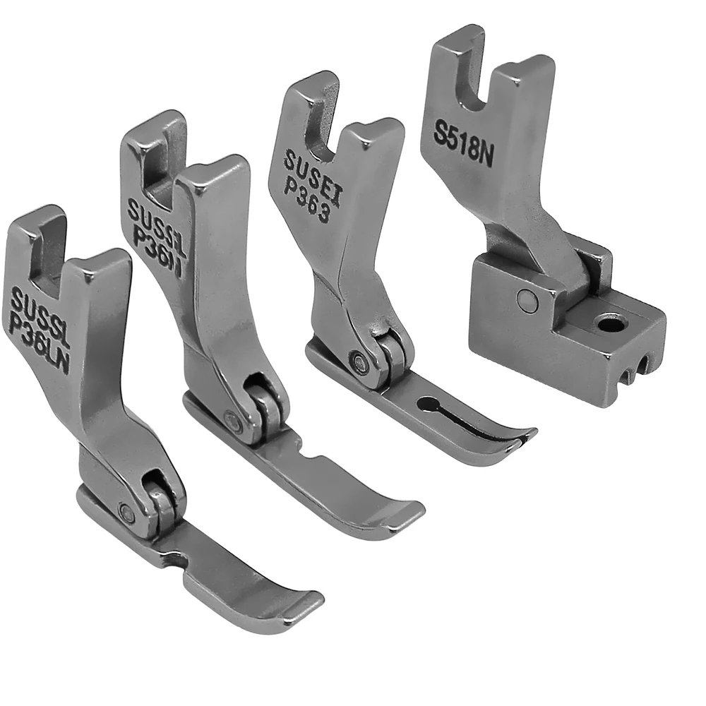4 PCS P363+S518N+P36N+P36LN Different Zipper Presser Foot For Singer