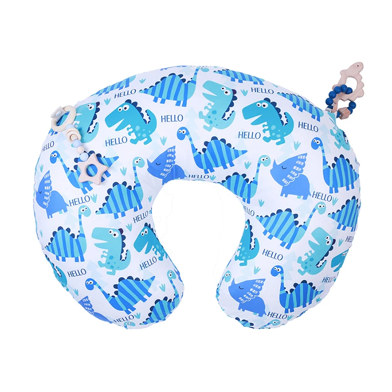 Baby Nursing Pillow Cover Breastfeeding Pillow Sleeve Detachable with Chain Clip Baby Shower Gift