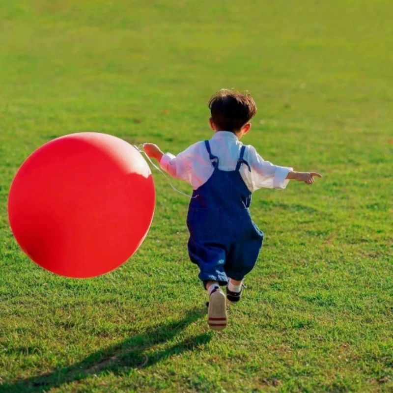 1/4Pcs 36 Inch Latex Giant Big balloons Jumbo Round Climb Balloon for Funny Game & Birthday Decoration [Pumps are random color]