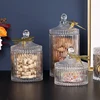 Golden Butterfly Dragonfly Crystal Glass Storage Jar Jewelry Box Sugar Bowl Household Aromatherapy Candle Bottle Glass Container 2