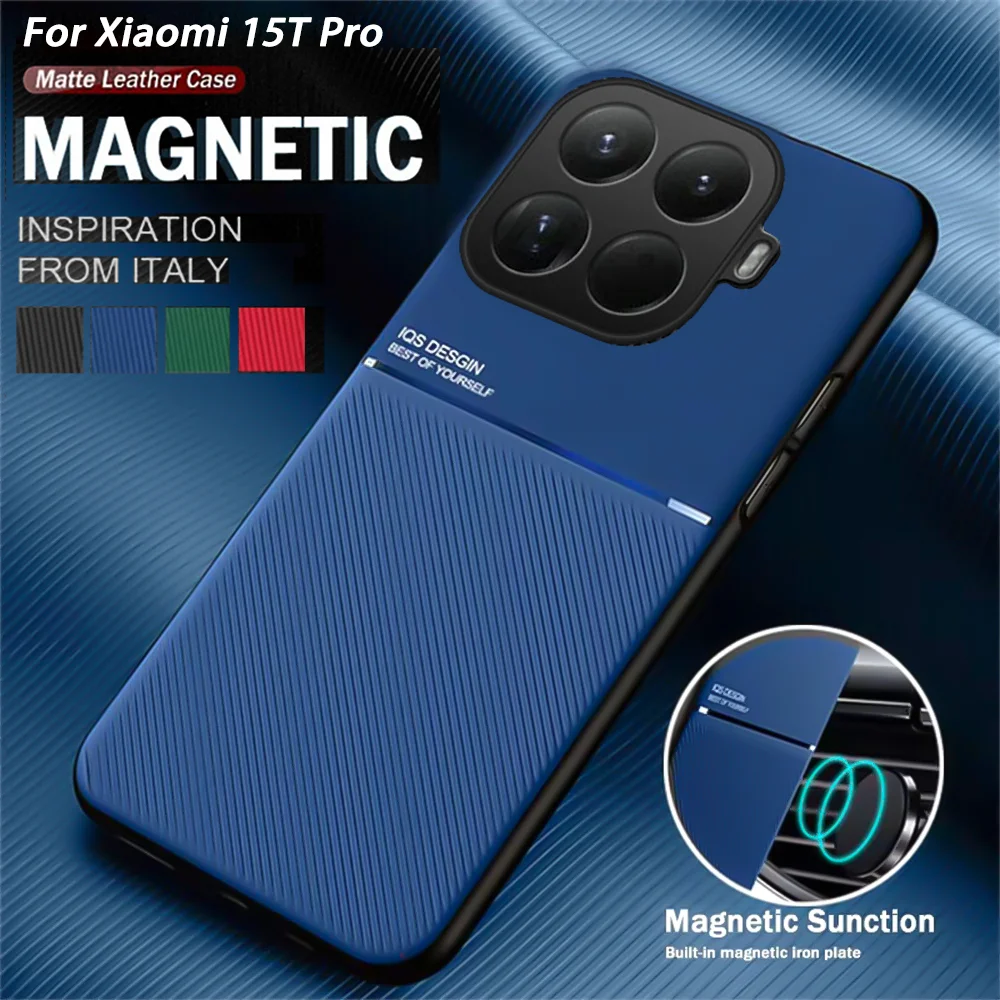 Leather Magnetic Slim Texture Phone Case Cover
