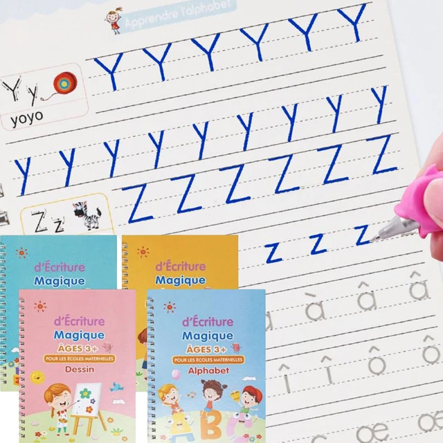 Cahier De Calligraphie Montessori Avec Stylos, Cahier Magique, Jouets Pour  Enfants, Cahier D'écriture Réutilisable - Cahier - AliExpress