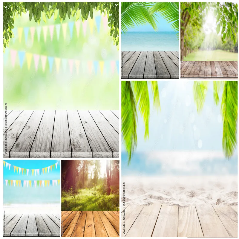 

Vinyl Custom Photography Backdrops Scenery Flower Wooden Floor Photo Studio Background Props 21121 ER-07