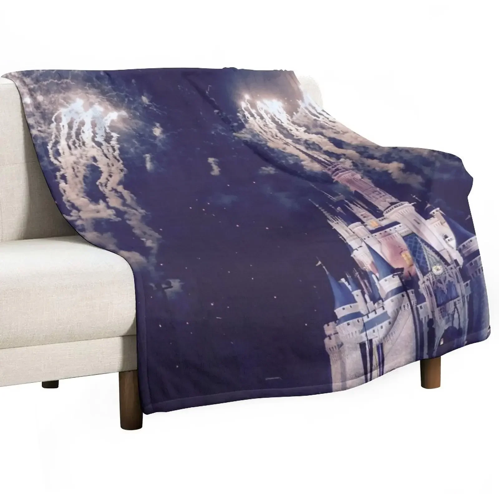

New Magic Kingdom Castle With Fireworks Throw Blanket Baby blankets and throws Blankets