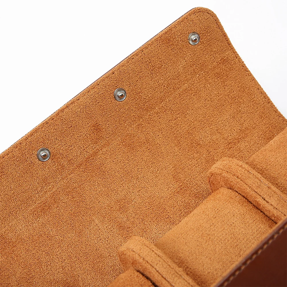 Watch Storage Box 1/2/3-Slot Watch Roll Travel Case Portable Vintage Leather Watch Display Case Storage Box Organizers Men Christmas Gift