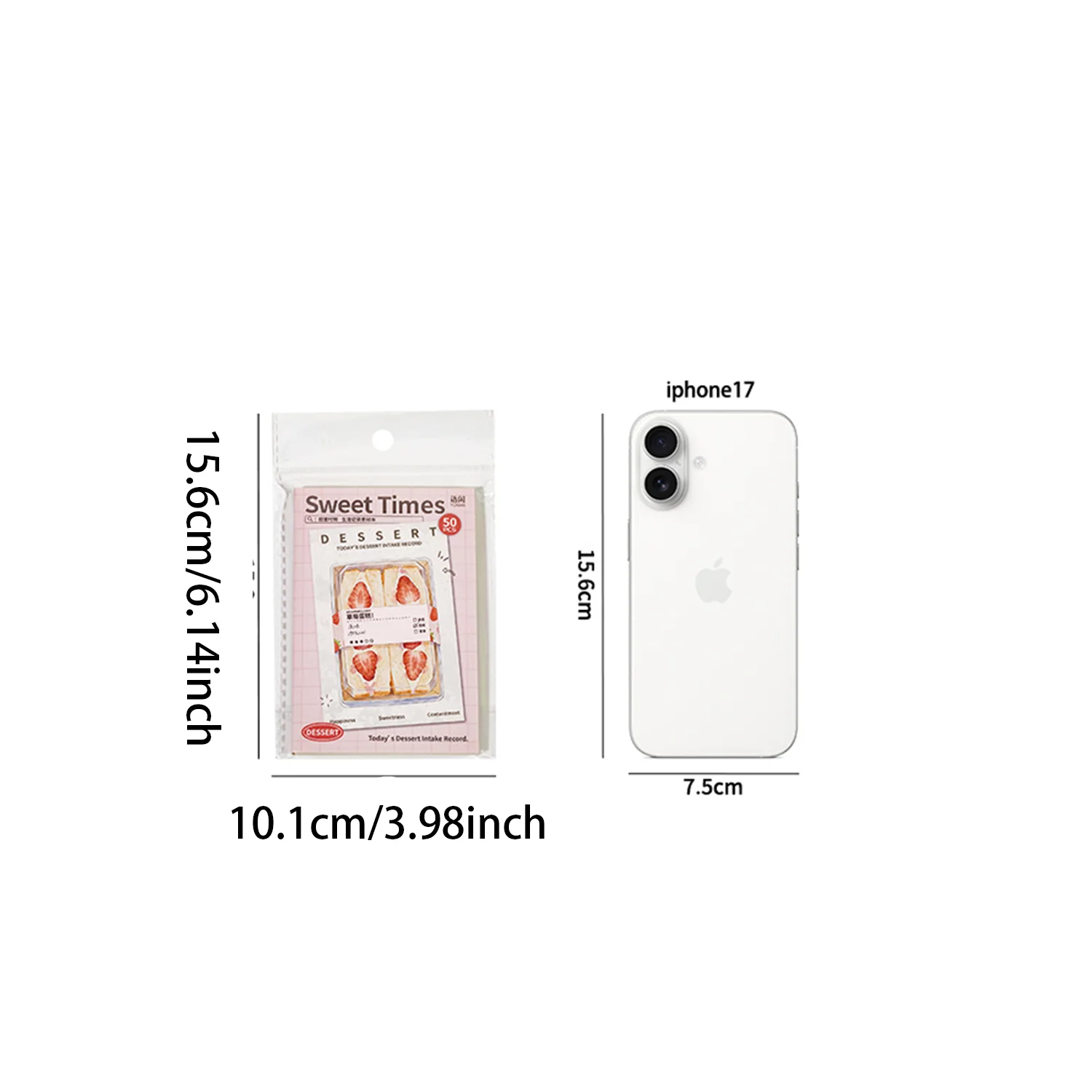 50개 디저트 & 커피 경량 종이, 스크랩북용 음식 테마 저널 삽입물