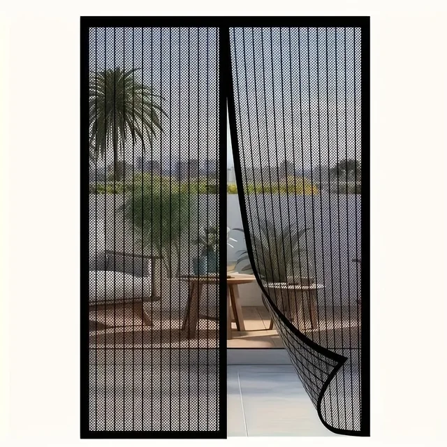 Easy-to-clean magnetic screen door, 36x82 inches - Mosquito-proof, pet-friendly, no manual closing required 1