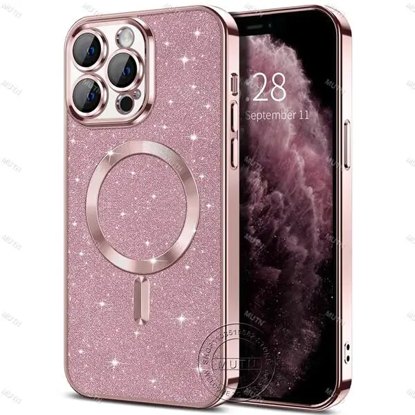 Sparkling Glitter Bumper Case with Wireless Charging