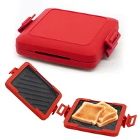 Microwavable Toast Maker No Electricity Wireless Waffle Maker Time Saving Microwave Oven Breakfast Machine for Fast Breakfast 1