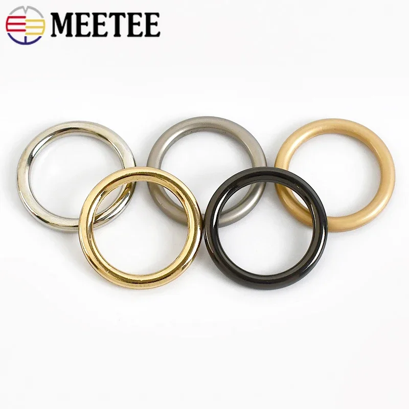 10Pcs 10-70mm Metal O Rings Buckles Circle Connection Hook DIY Bag Strap  Hook Ring Buckle Belt Dog Collar Decoration Accessories