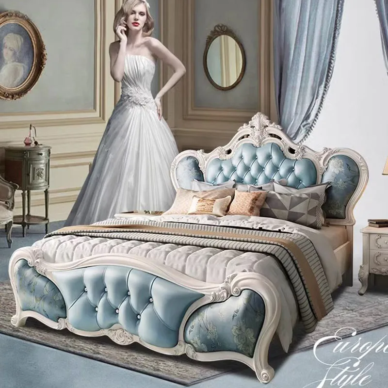 Letto Matrimoniale Estetico King Size Moderno Whitr Letto Matrimoniale King Size Europeo Biancheria Da Letto Di Lusso Camera Camas Mobili Matrimoniali