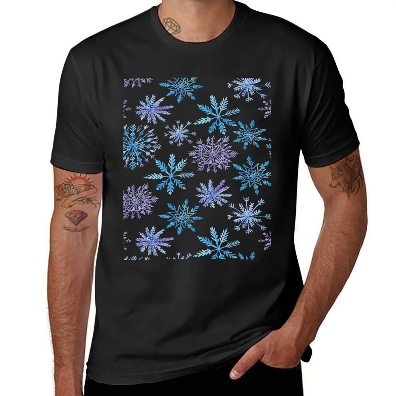 

Winter is my favorite season T-shirt hippie clothes sports fans blacks T-shirts for men cotton