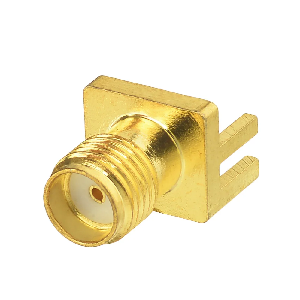 Goldplated Female SMA RF Coaxial Connector for PCB Mount