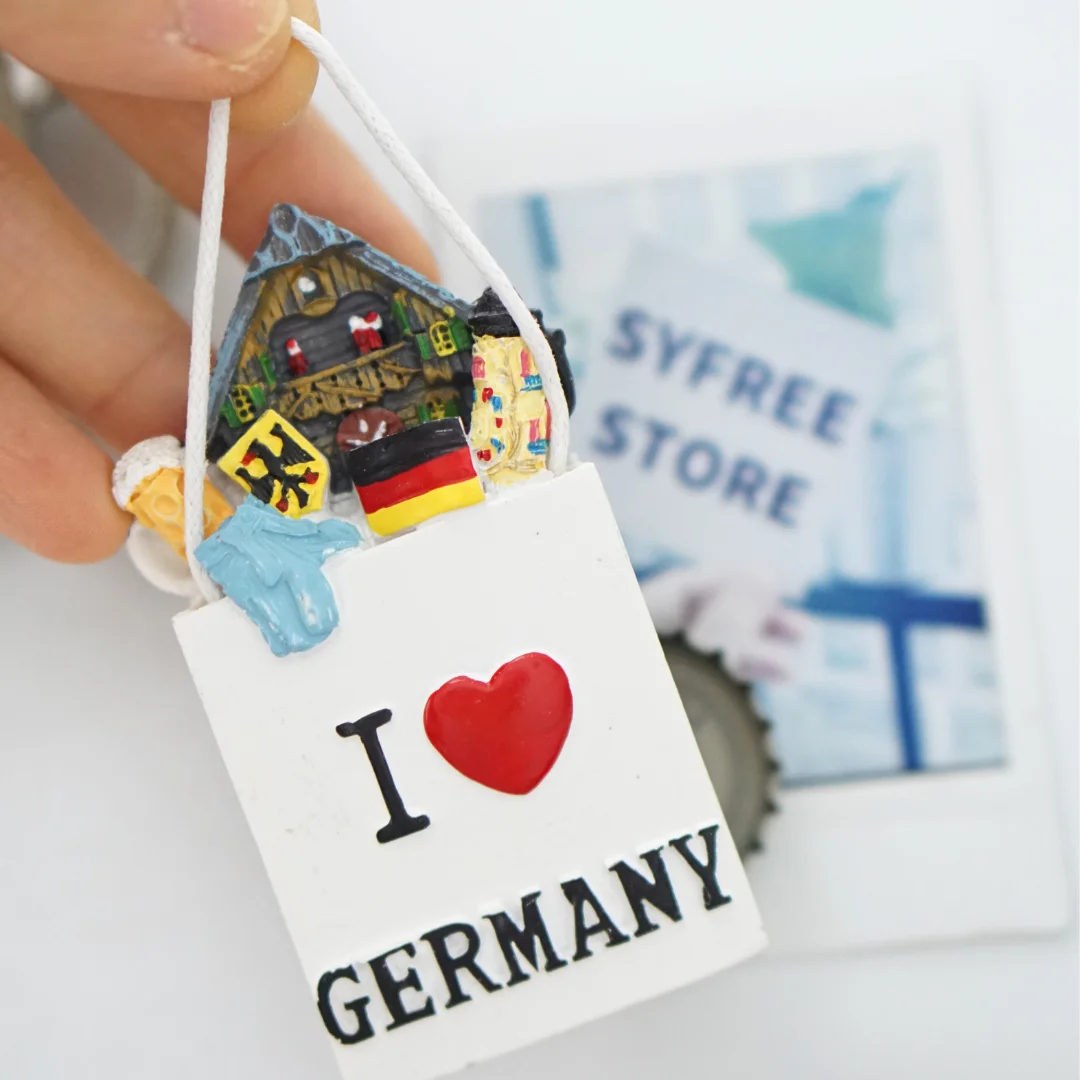 Munich Germany 3D Fridge Magnet - 7x7.5cm Resin Souvenir Gift For Home & Kitchen