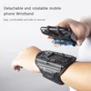 360 Degree Rotation Mobile Phone Holder Wearable Armband Wrist Case Adjustable Wristband Phone Case Removable for Sports Fitness 3
