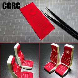 Simulation Seat Suede Sticker Decorate for 1/14 Tamiya RC Truck Trailer Tipper Scania R620 R470 56323 Car DIY Parts