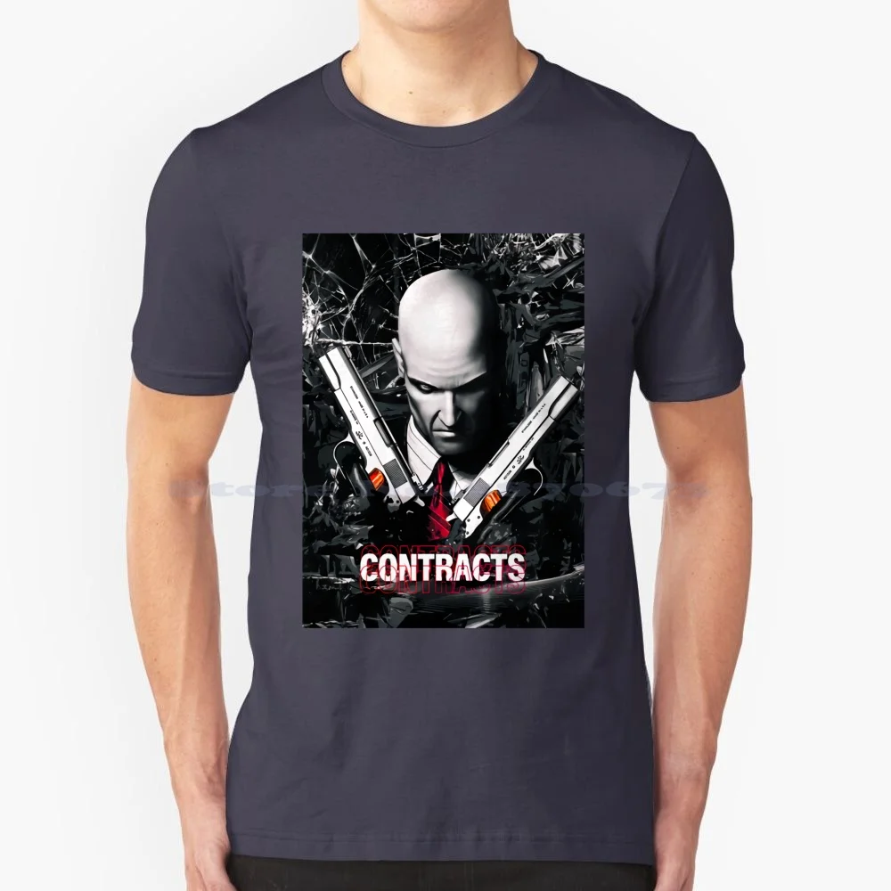 Hitman Assassin Contrals/Maglietta Dal Design Perfetto 100% Cotton Tee Agente Di Tendenza Unico 47 Hitman Hitman Agent Gaming Killer