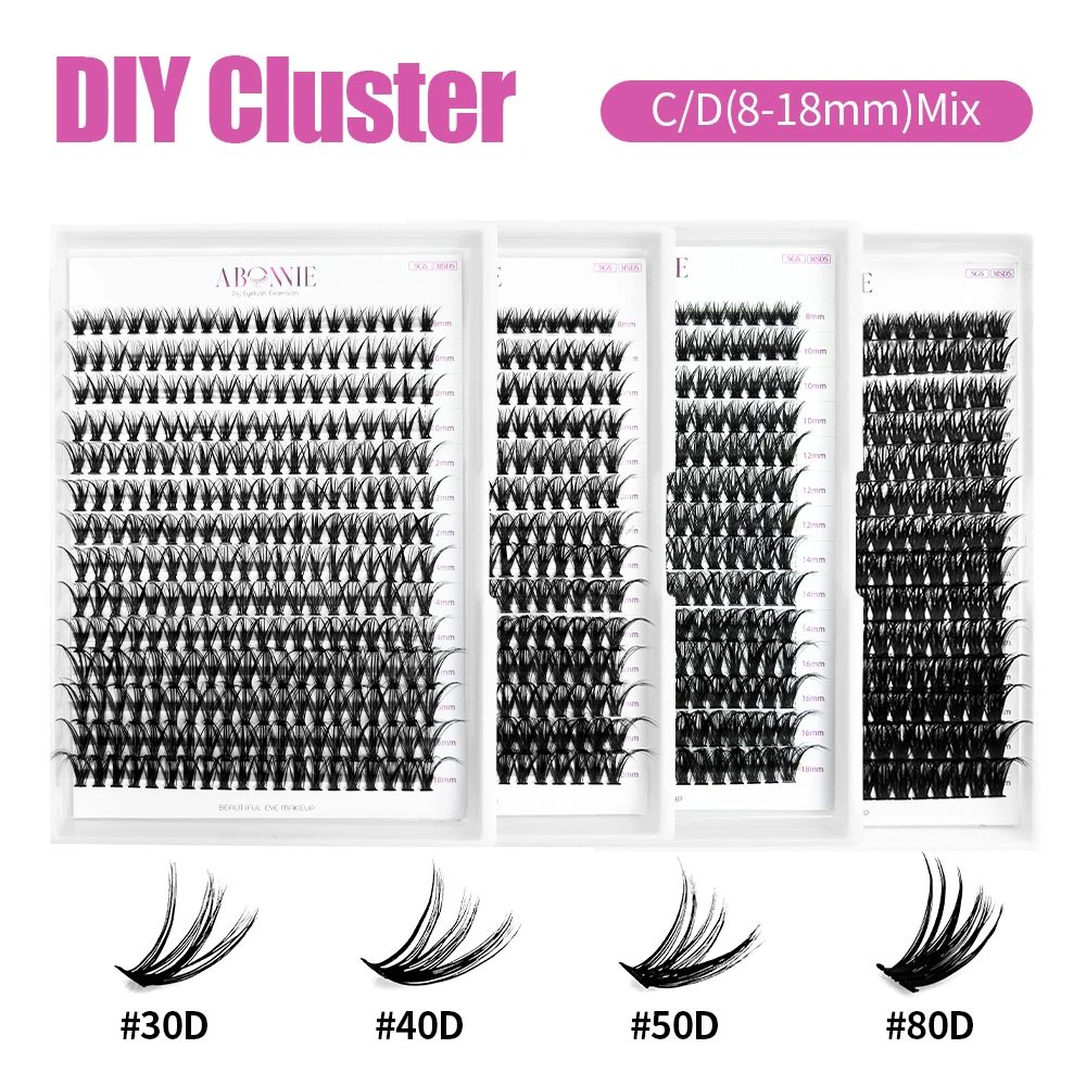 

Накладные ресницы Abonnie 8-18 мм для макияжа