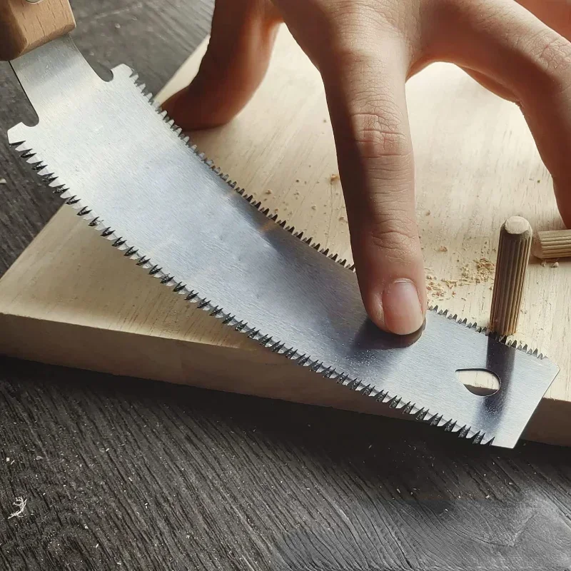 310MM Steel Saw Double Edged Japanese Pull Saw Flexible Blade Hand for Woodworking Cutting