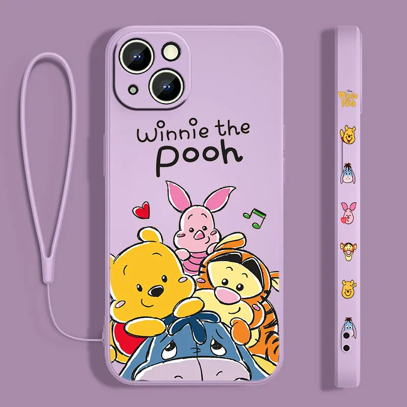 Disney Cute Winnie The Pooh Phone Case For Apple iPhone 15 14 13
