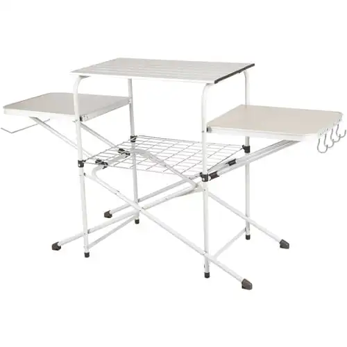 

Camp Kitchen Cooking Stand with Three Table Tops