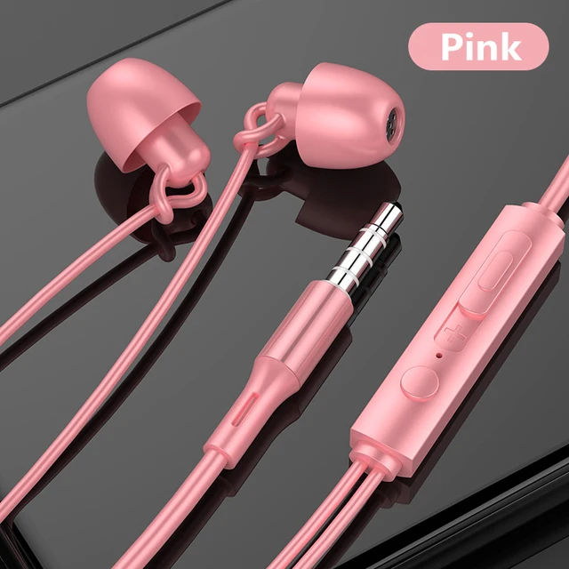 Auriculares intrauditivos HiFi con cable y Control de volumen, cascos  insonorizados con cancelación de ruido para Samsung y Huawei, 3,5mm