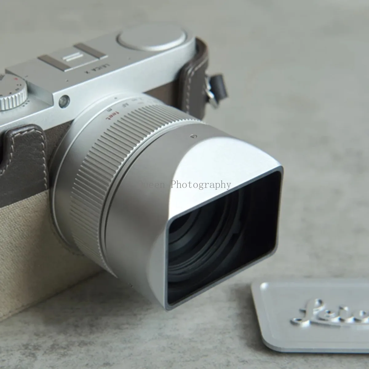 Paraluce Rettangolare In Metallo Con Anello Adattatore Da 37 Mm, Per Obiettivi Canon Sony Fuji Leica, Diametro 52 Mm