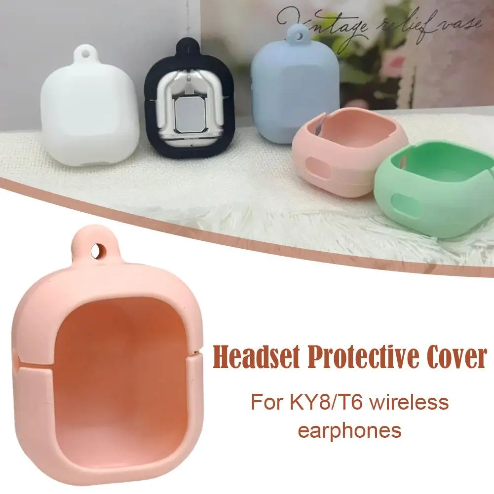 

Silicone Protective Case for KY8 Wireless Earphone Protective Cover for KY8 Earbuds in-Ear Bluetooth Headphones R6S6