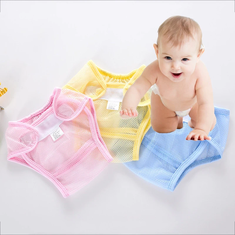 

Children Eco-friendly Ecological Diapers Baby Diapers Panties Reusable Diaper For New Born Reusable Panties Mesh Breathable