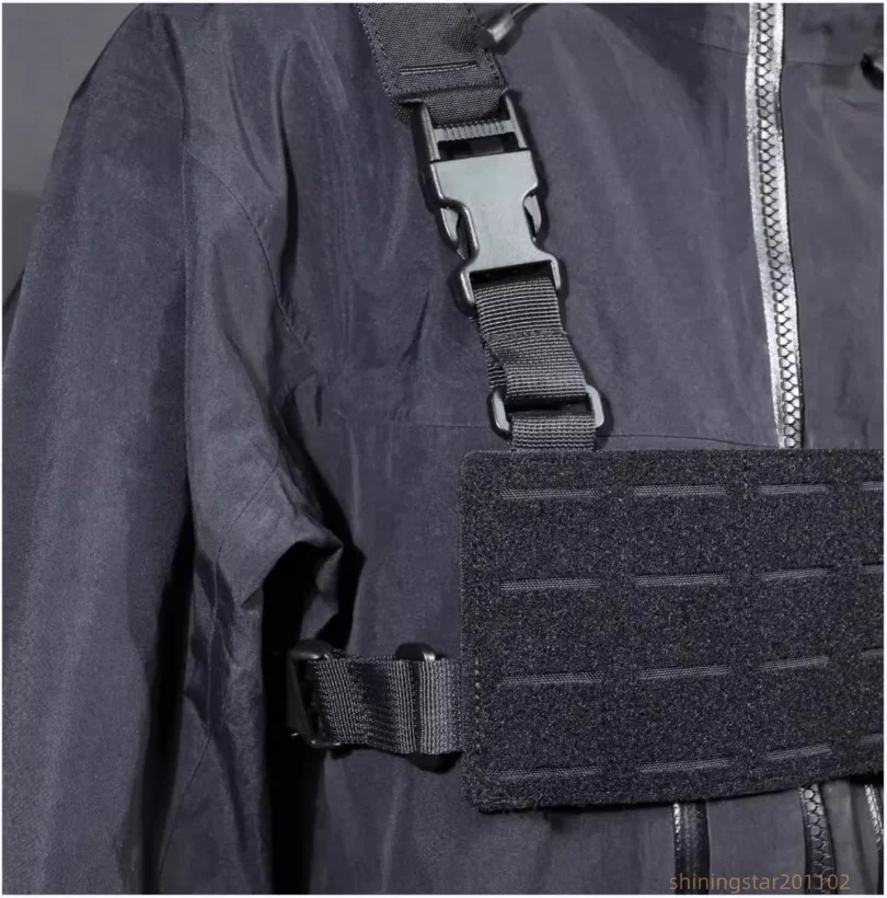 Modul Brusttasche Tragesystem Molle Panel Plattform H-Harness Schultergurt – Detail 4