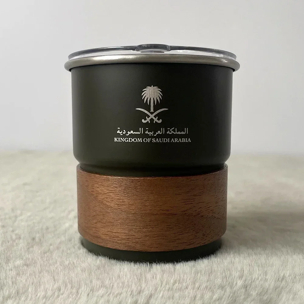 المملكة العربية السعودية شعار الشعار 300ML فنجان القهوة بالجملة التخييم في الهواء الطلق الفولاذ المقاوم للصدأ القدح مطعم كوب