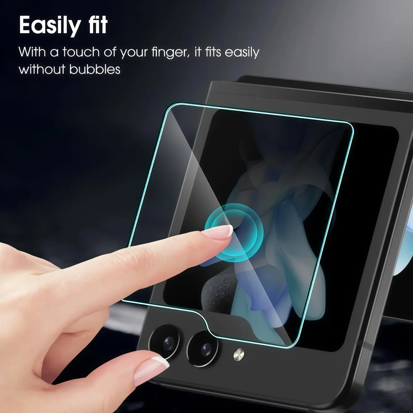 3-Pack HD Tempered Glass Screen Protector for Folding Phones - Outer Display Film