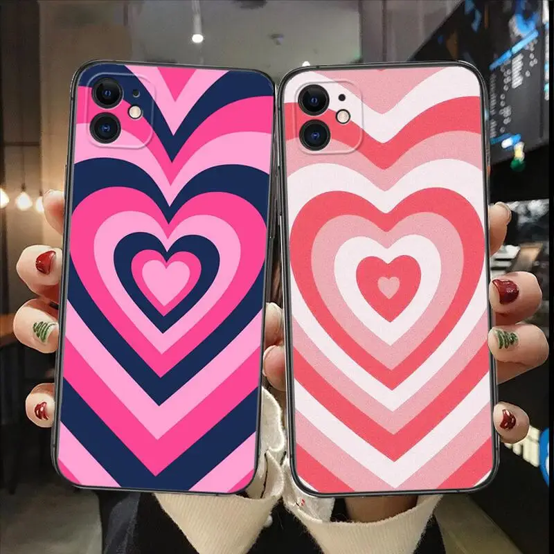 Latte Matcha Coffee Love Heart phone Case For IPhone 13 12 11 Pro Max Mini SE XR X XS  Max 8Plus 7plus 6 6S  New Shell phone Cas