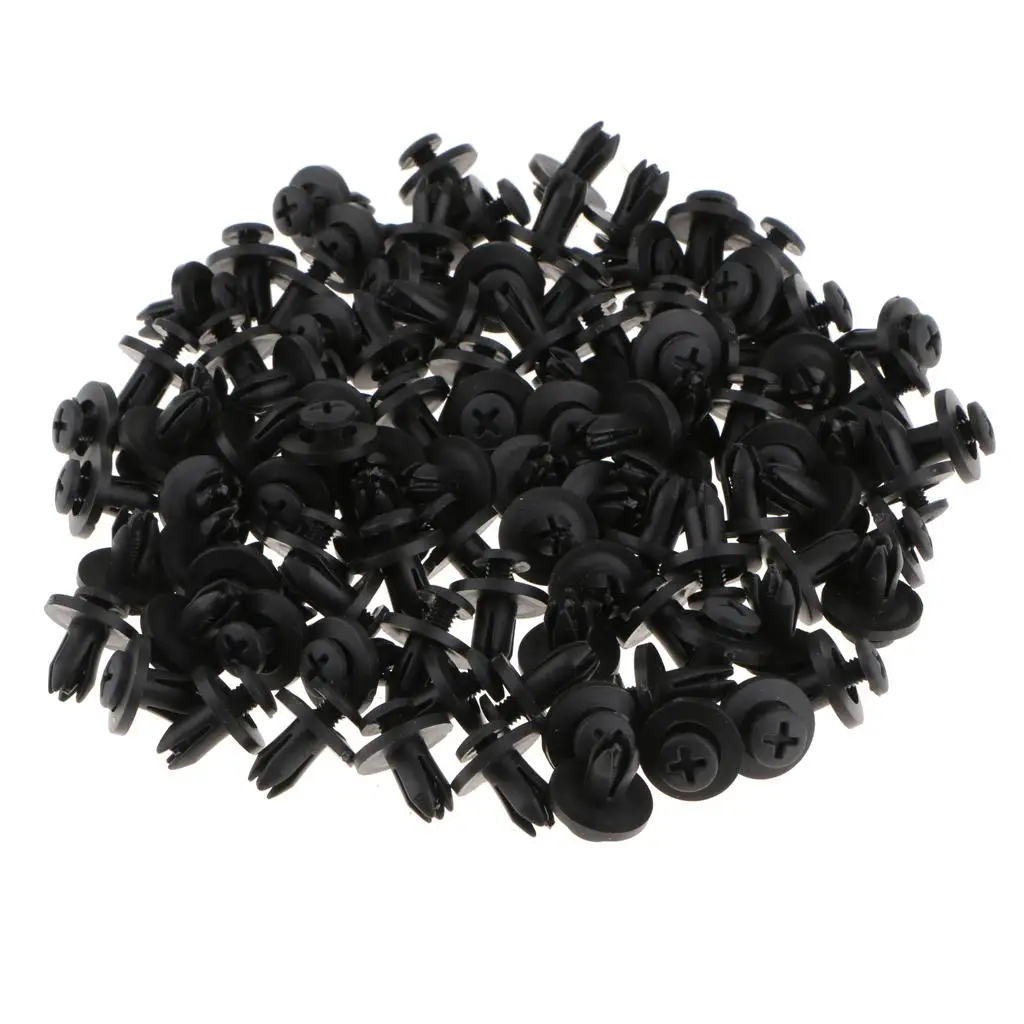 

100 шт., пластиковые заклепки 6 мм