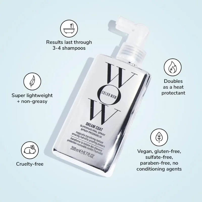 200ml COLOR WOW Dream Coat Original Hair Mask Anti-frizz Spray Softening Conditioner Treatment Block Out Moisture Banish Frizz hair mask,hair protection spray,hair conditioner