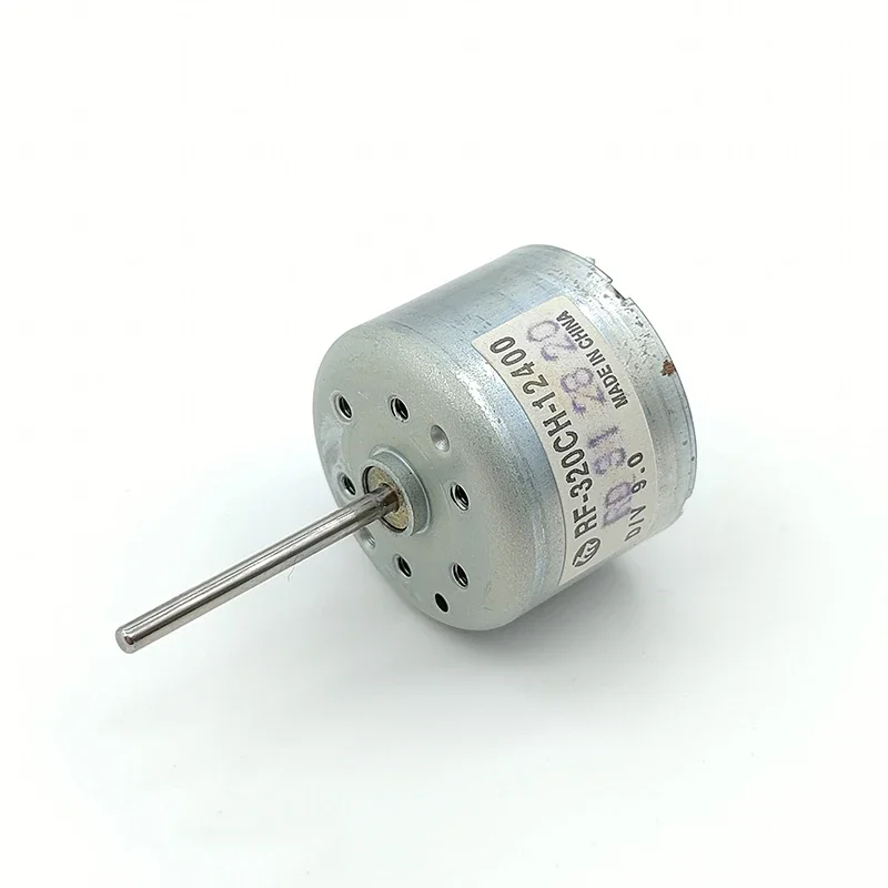 MABUCHI RF-320CH-12400 미니 RF-320 DC 모터 6V/9V/12V 마이크로 24mm 원형 스핀들 22mm 긴 샤프트 DIY DVD 플레이어용 원형 스핀들