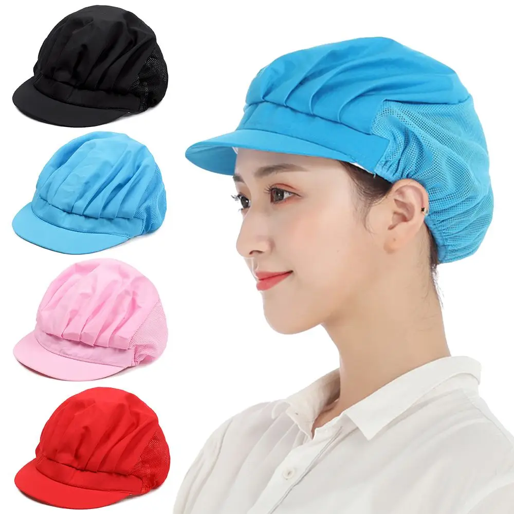 

Chic Restaurant Canteen Catering Chef Cap Food Service Cook Hat Hair Nets